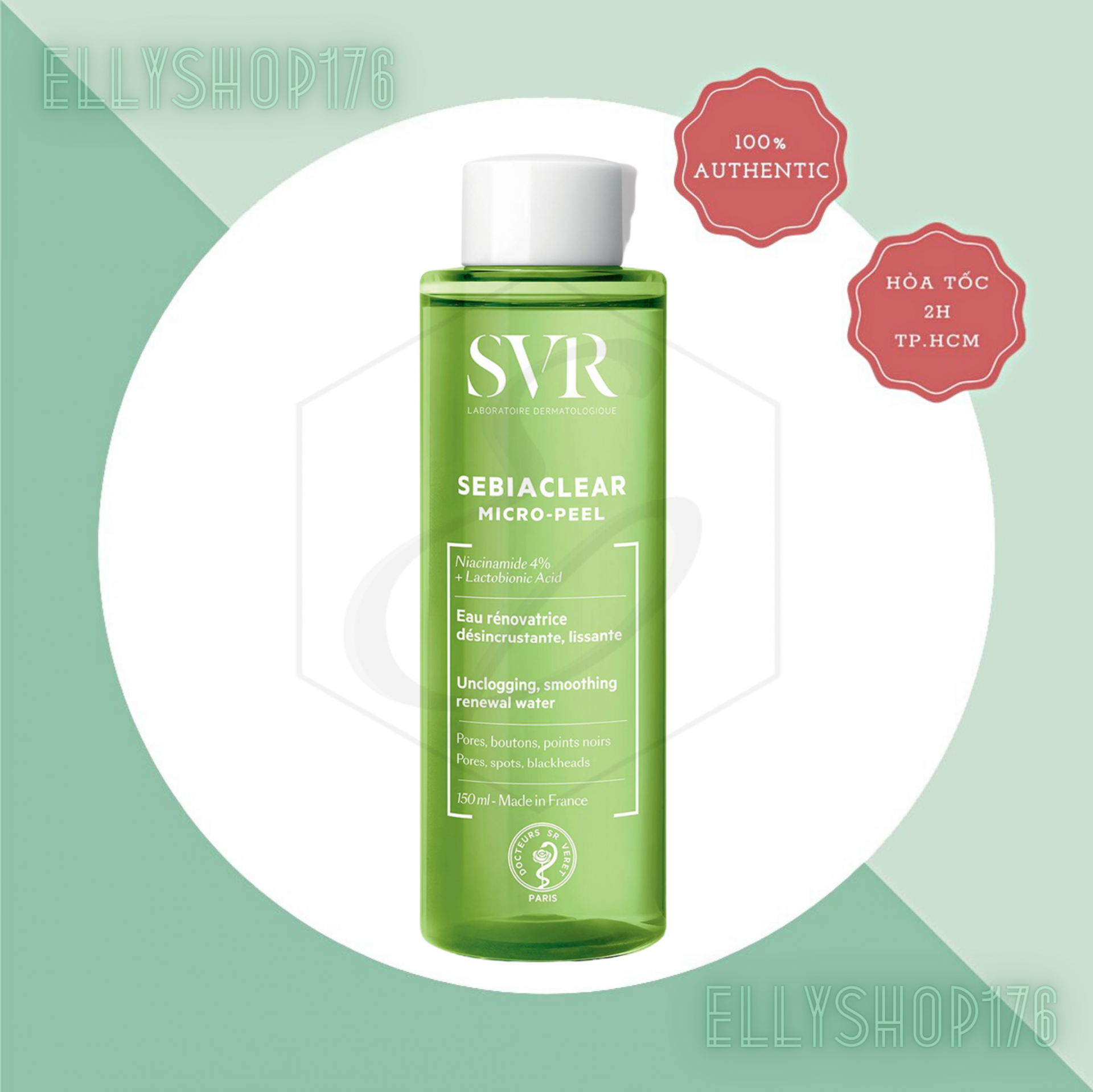 Nước hoa hồng SVR Sebiaclear Micro-Peel 150ml